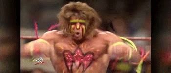 For people who want to see a girl go balls deep, but not before having to push past her throat. . Ultimate warrior gif